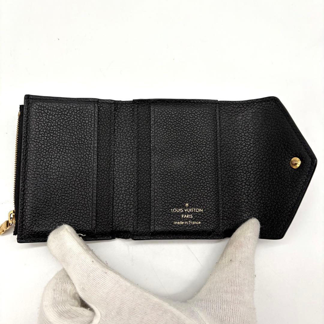【IC搭載】ルイヴィトン モノグラム アンプラント ポルトフォイユ ゾエ 黒
