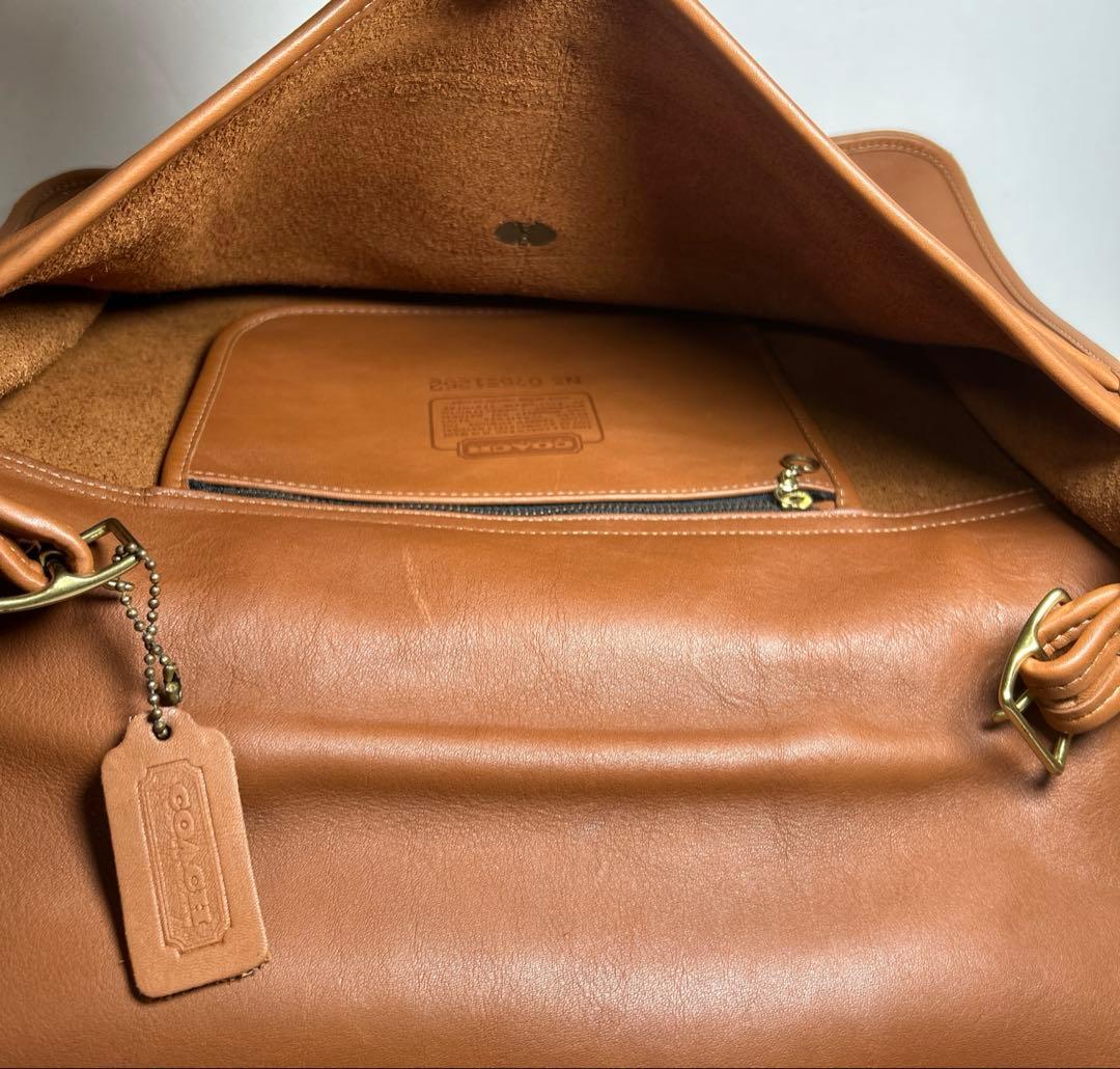 コーチ COACH ★オールドコーチ レザー ショルダーバッグ USA製 箱