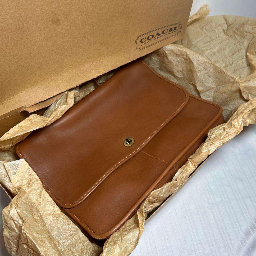 コーチ COACH ★オールドコーチ レザー ショルダーバッグ USA製 箱