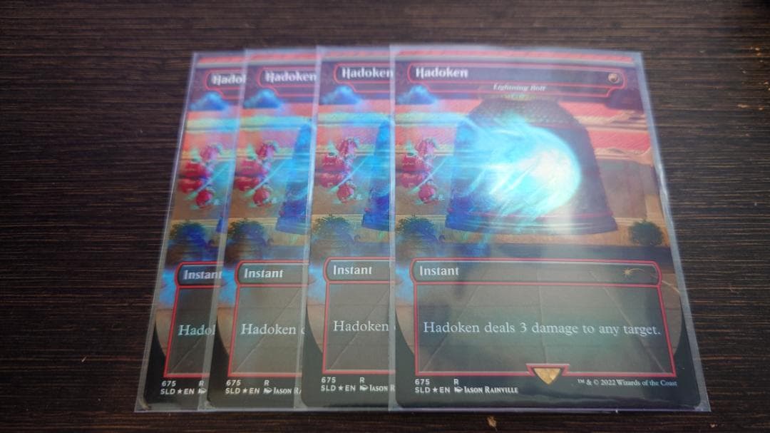 MTG Secret Lair 波動拳/Hadoken 稲妻 FOIL 4枚 MTG Secret Lair 波動拳/Hadoken 稲妻 FOIL 4枚 MTG Secret Lair 波動