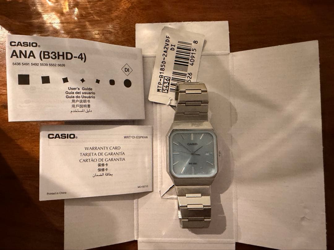 未使用　CASIO MTP-B185D 2A2VDF