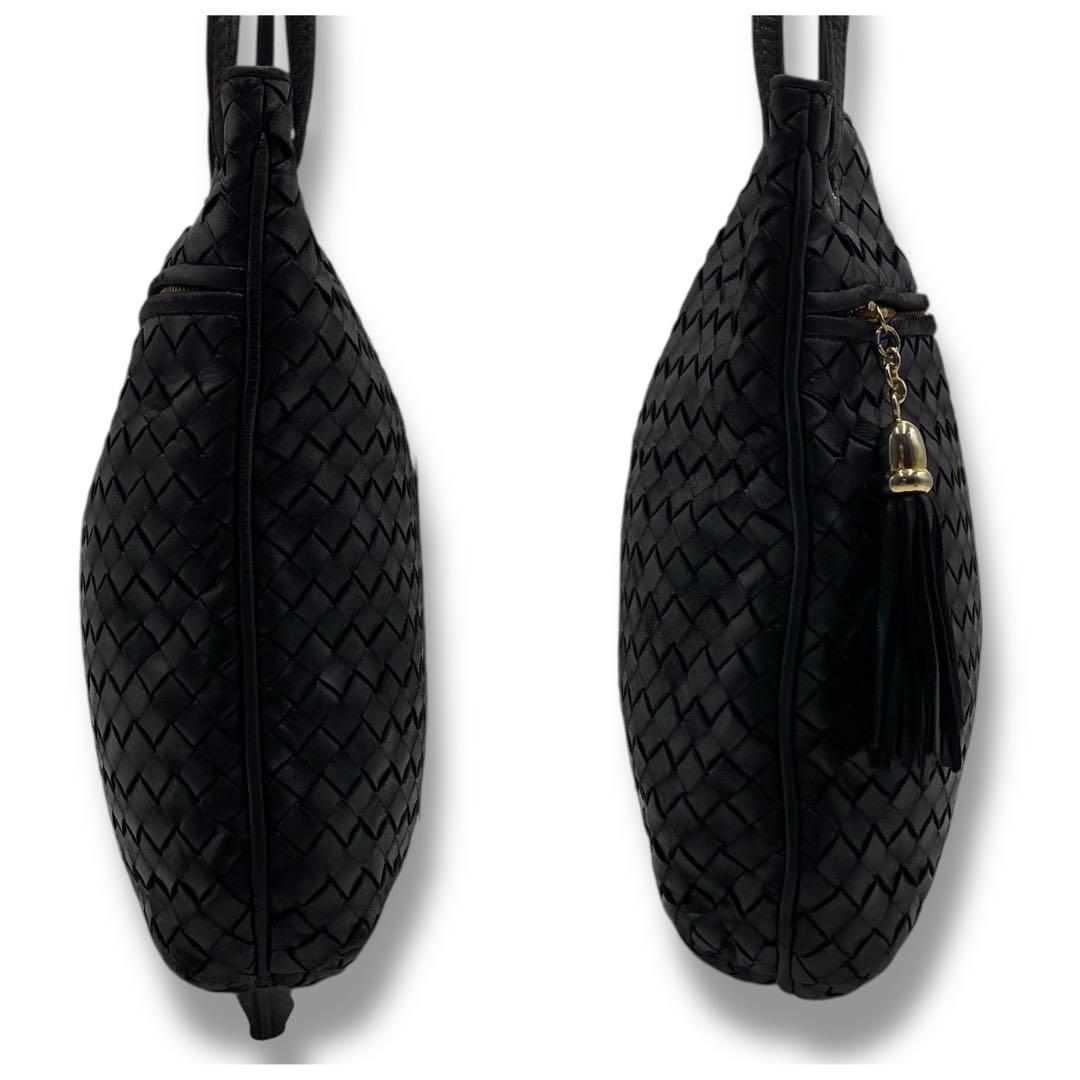 良品 ボッテガヴェネタ イントレチャート ショルダーバッグ レザー ビンテージ