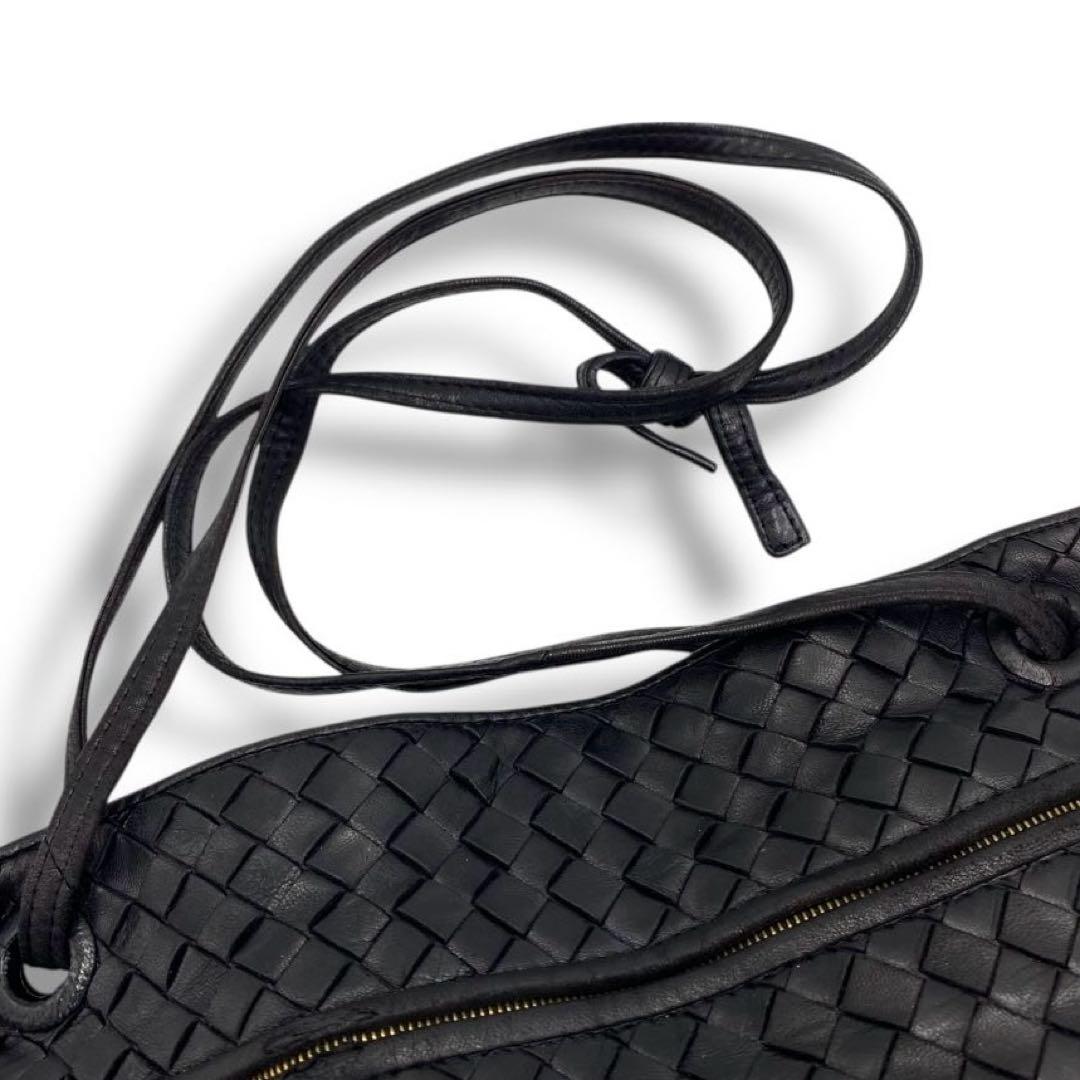 良品 ボッテガヴェネタ イントレチャート ショルダーバッグ レザー ビンテージ