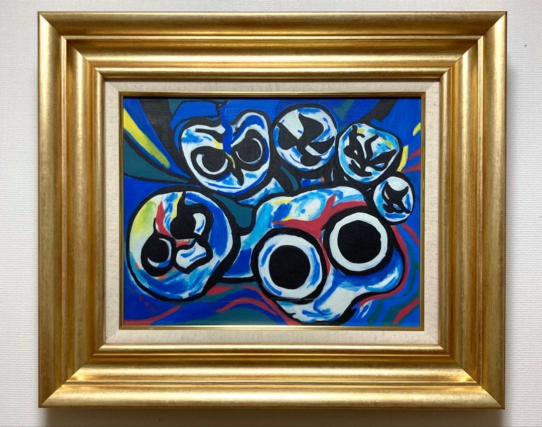 荒木義太郎「トーシューズ履くバレリーナ」油彩F10号画面右下に直筆