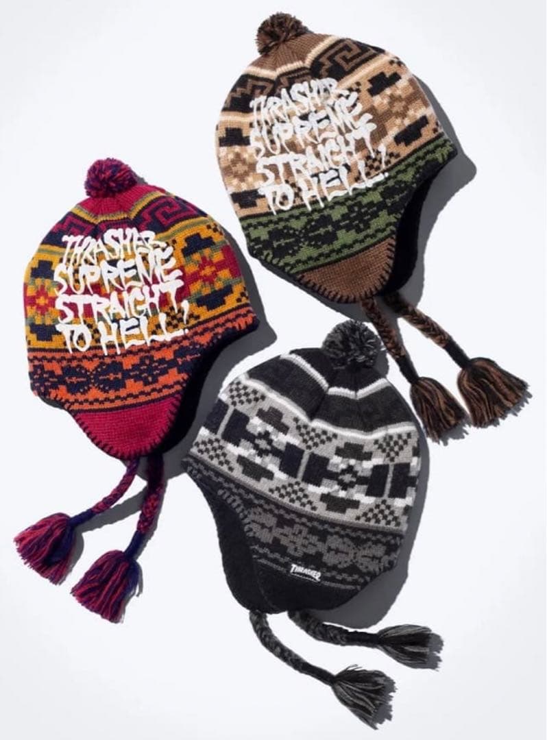 supreme earflap beanie イヤーフラップ ビーニー 耳あて