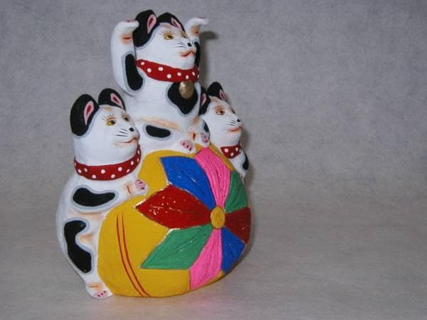 郷土玩具「小幡人形（招猫）」【 送料確認用出品 】