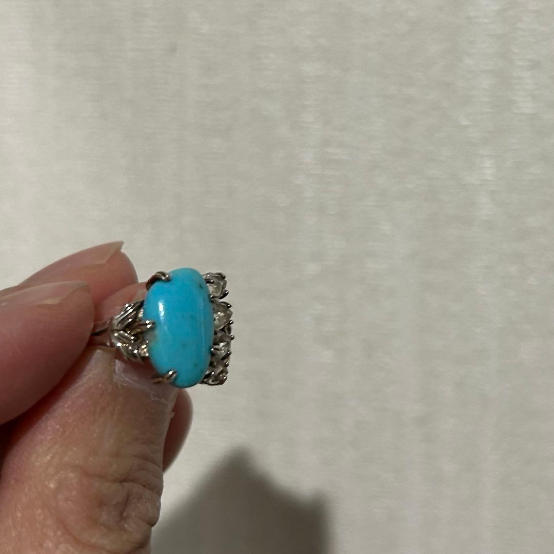 商*子様 agete ターコイズ ホワイトトパーズ　リング　11号