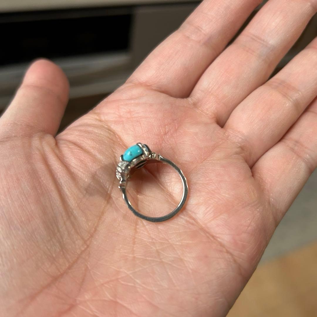 商*子様 agete ターコイズ ホワイトトパーズ　リング　11号