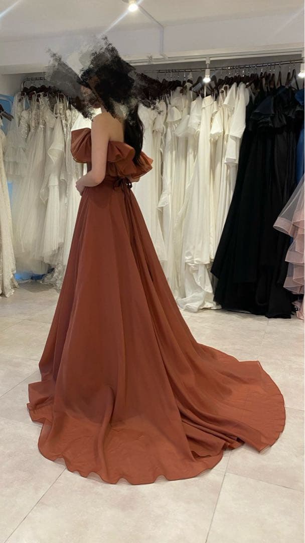 ウェディング　テラコッタ　THE URBAN BLANCHE S カラードレス