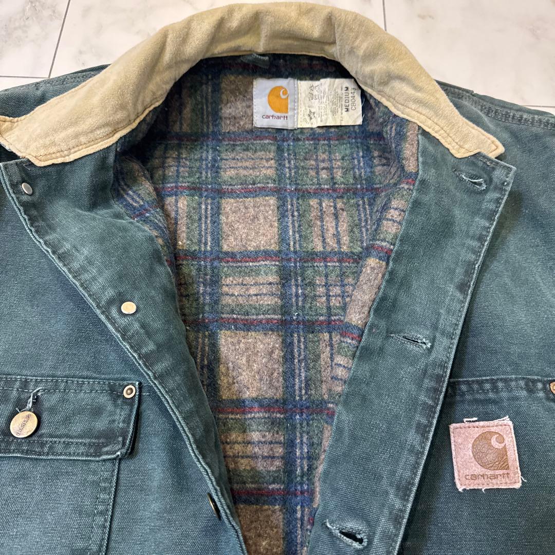 Carhartt グリーンデニムジャケット