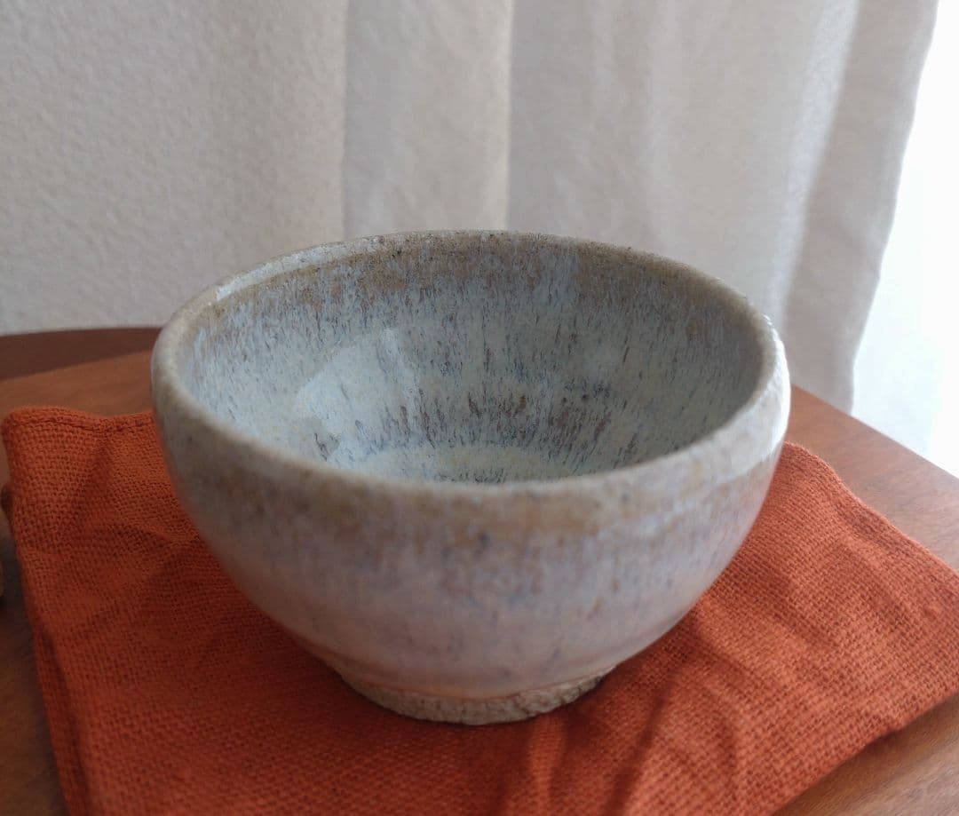 真作 名工】中里重利 斑唐津 ぐい呑 三玄窯 中里無庵 中里逢