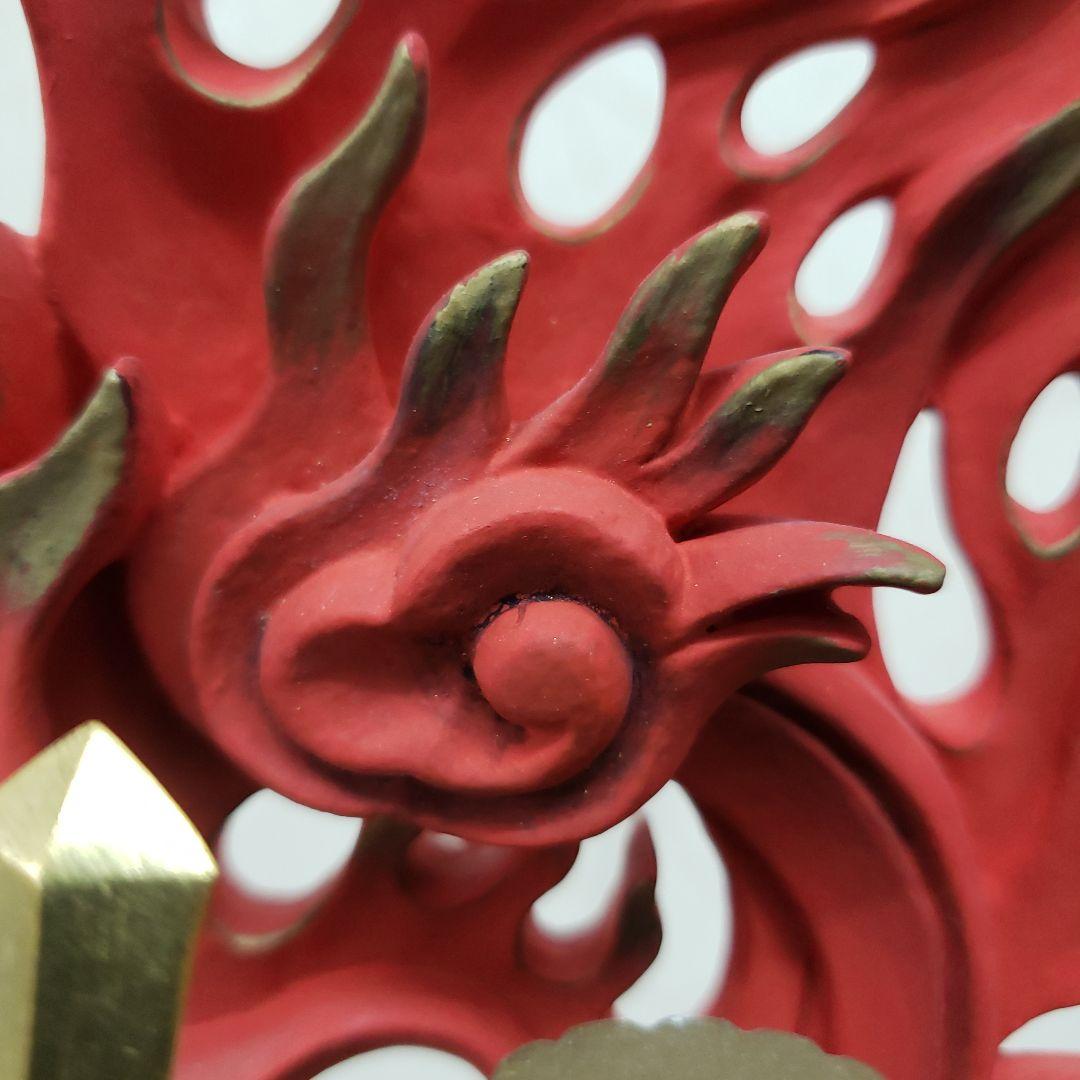 Bフライデー蔵出し特価☆極彩色 不動明王座像4寸 瑟瑟座☆お不動さん