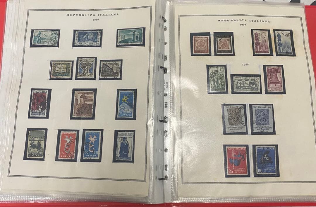 (N35) 切手コレクション イタリアの切手280枚