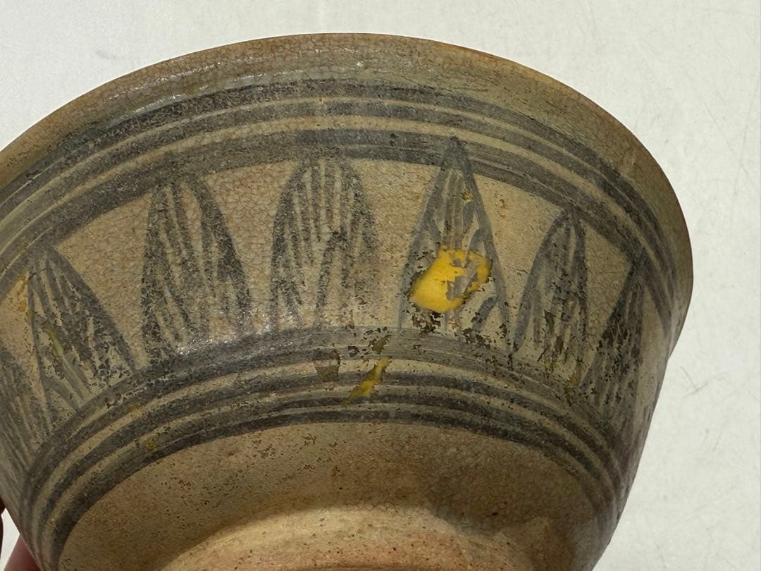 古安南　染付　花卉紋お碗② アンティーク　送料込み251114