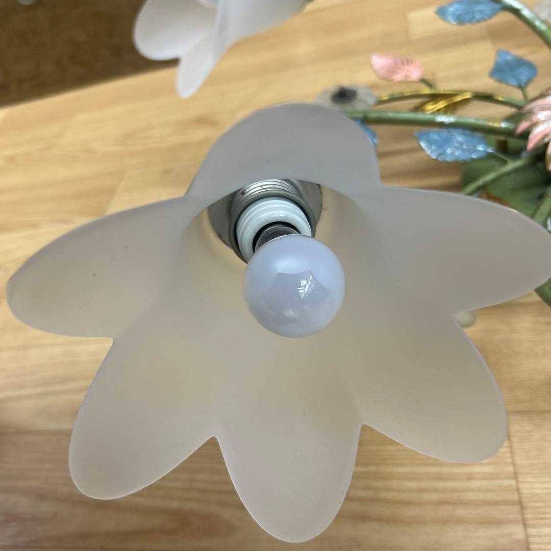 コイズミ イルムシャンデリア5灯 フラワーガラスシェード