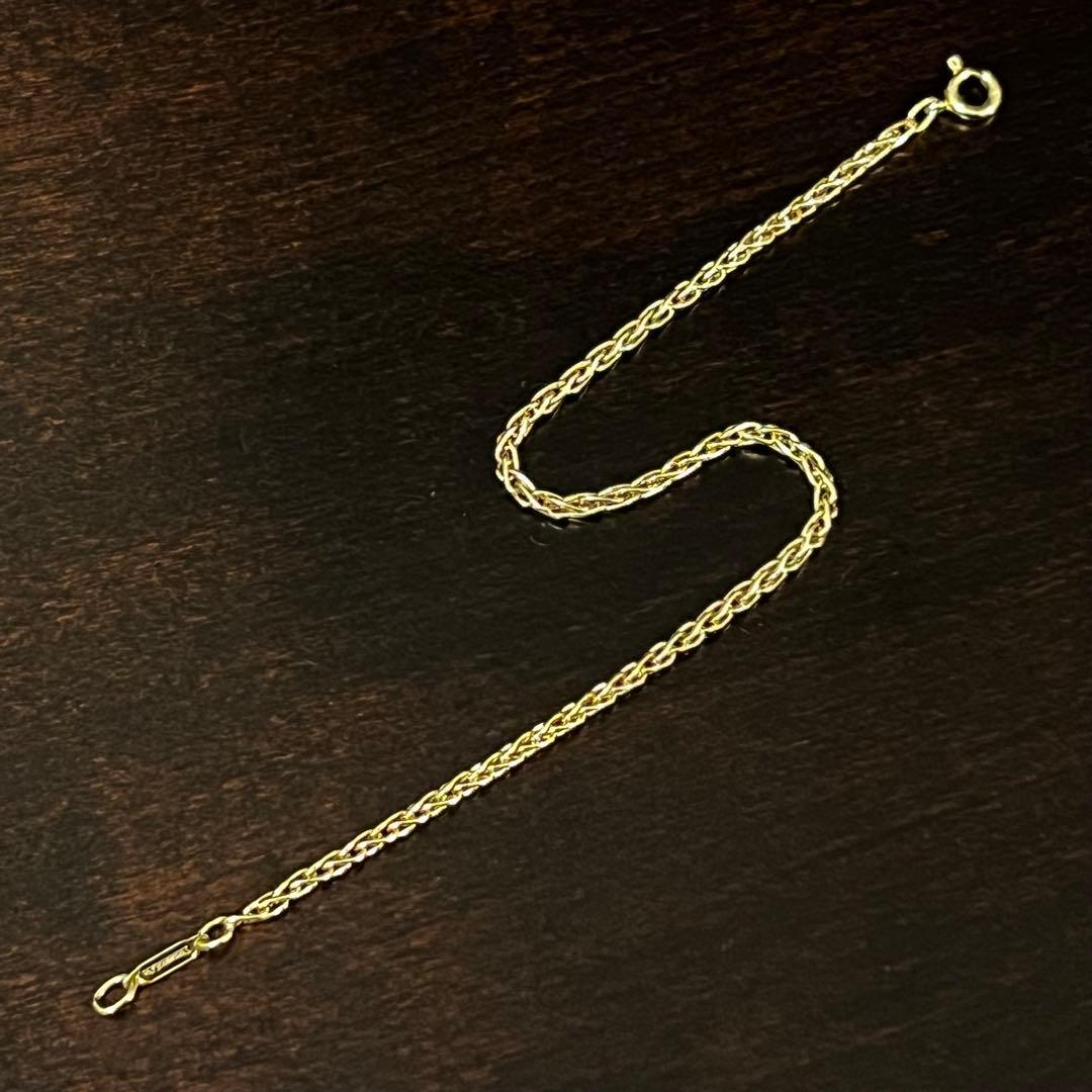 ヴィンテージ ティファニー 18K ゴールド スモール ブレイド ブレスレット