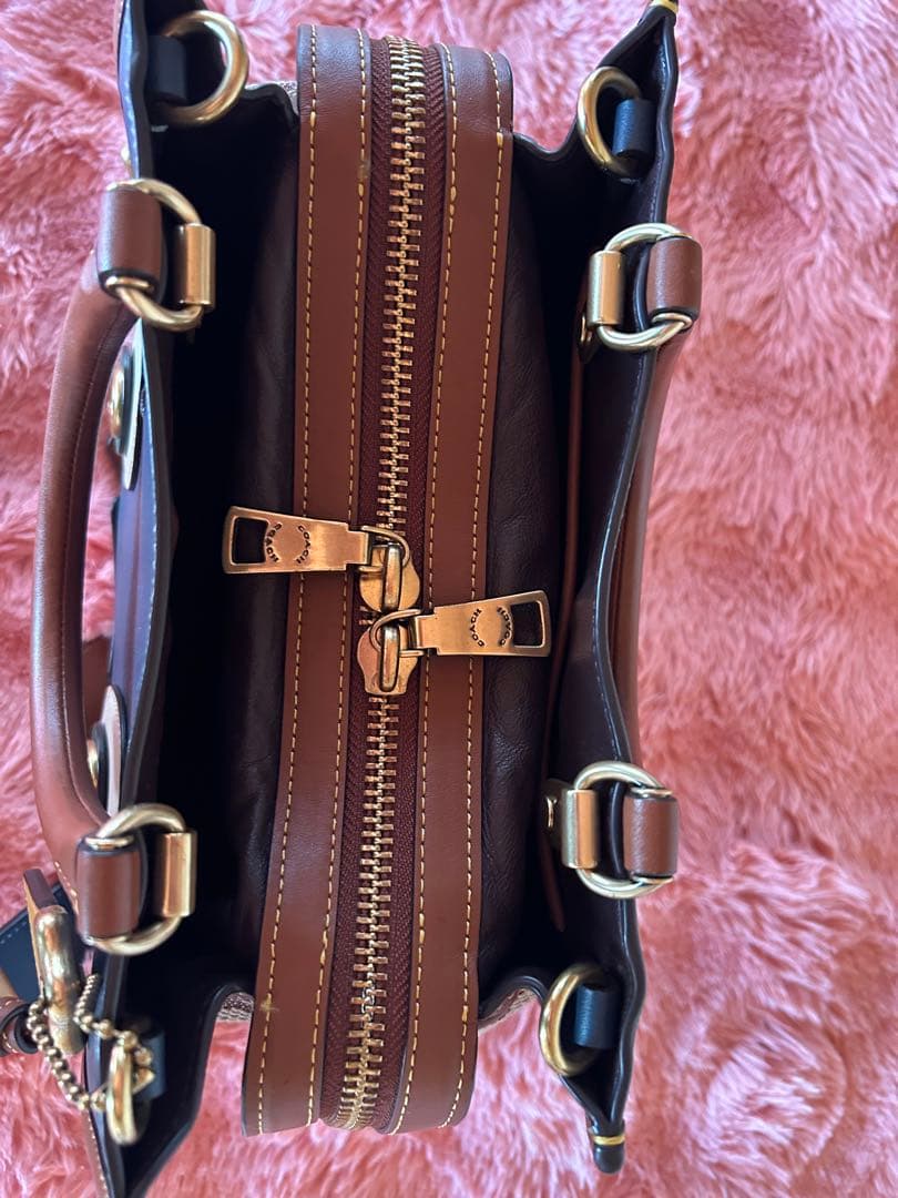 COACH キャラクター顔デザイン ハンドバッグ