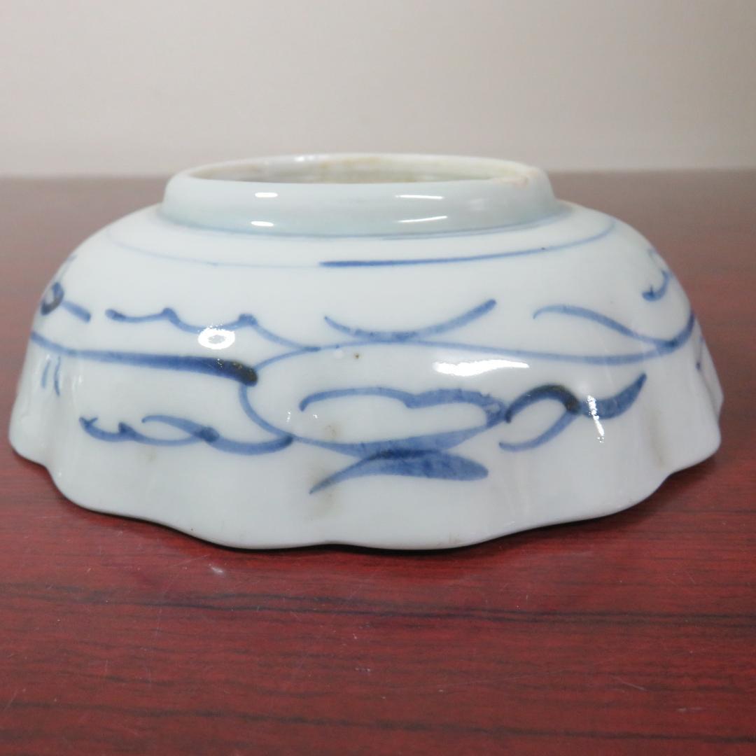 なます皿 染付 4枚 松竹梅 花 銘 窯傷 江戸 - メルカリ