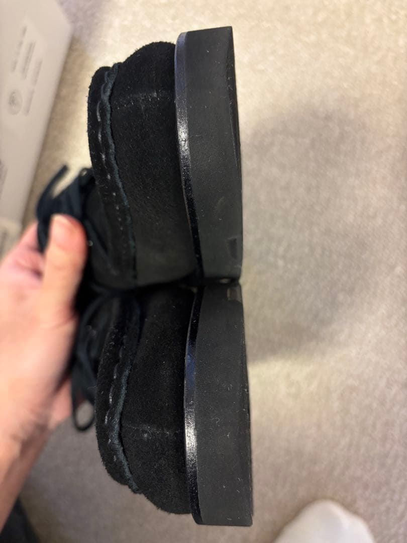 Marbot モカシンシューズ スエード 黒 40