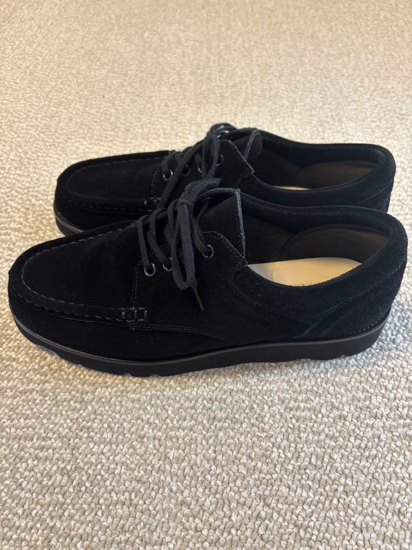 Marbot モカシンシューズ スエード 黒 40