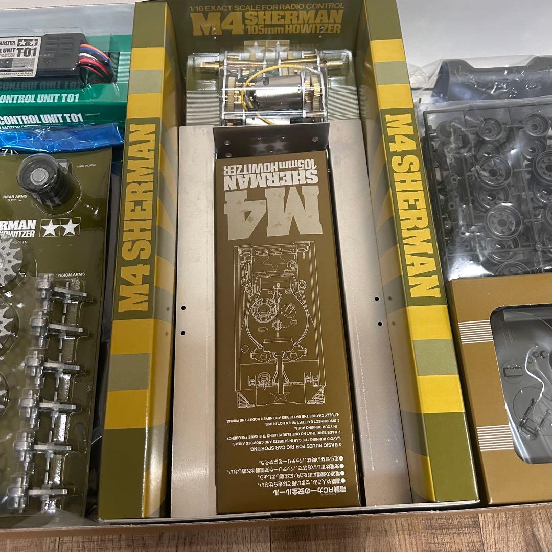 超希少　未組立 タミヤ 1/16 RCタンク M4 シャーマン 105mm