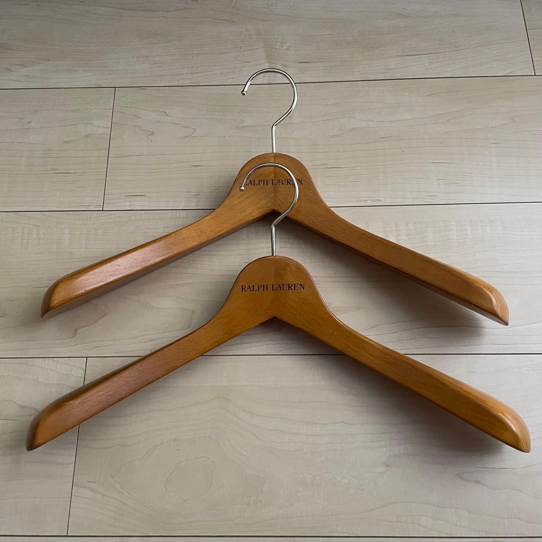 非売品】ラルフローレン 木製ハンガー スーツ ジャケット ボトムス