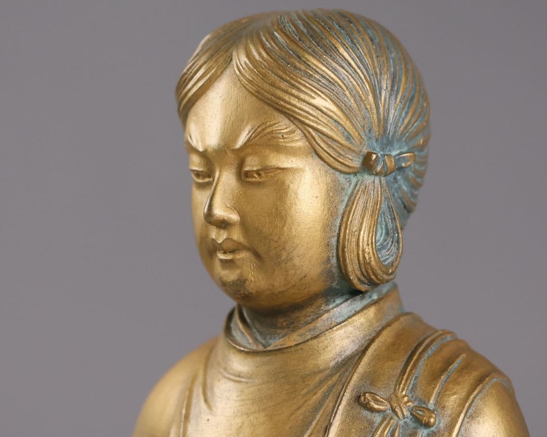 高村光雲 原型 聖徳太子御考養之像 高村規・識箱 銅像 ブロンズ【