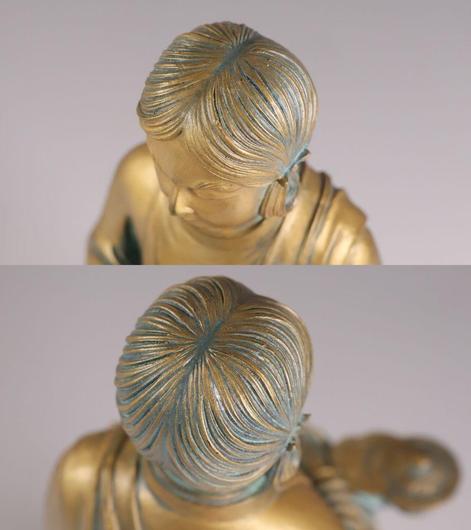 高村光雲 原型 聖徳太子御考養之像 高村規・識箱 銅像 ブロンズ【