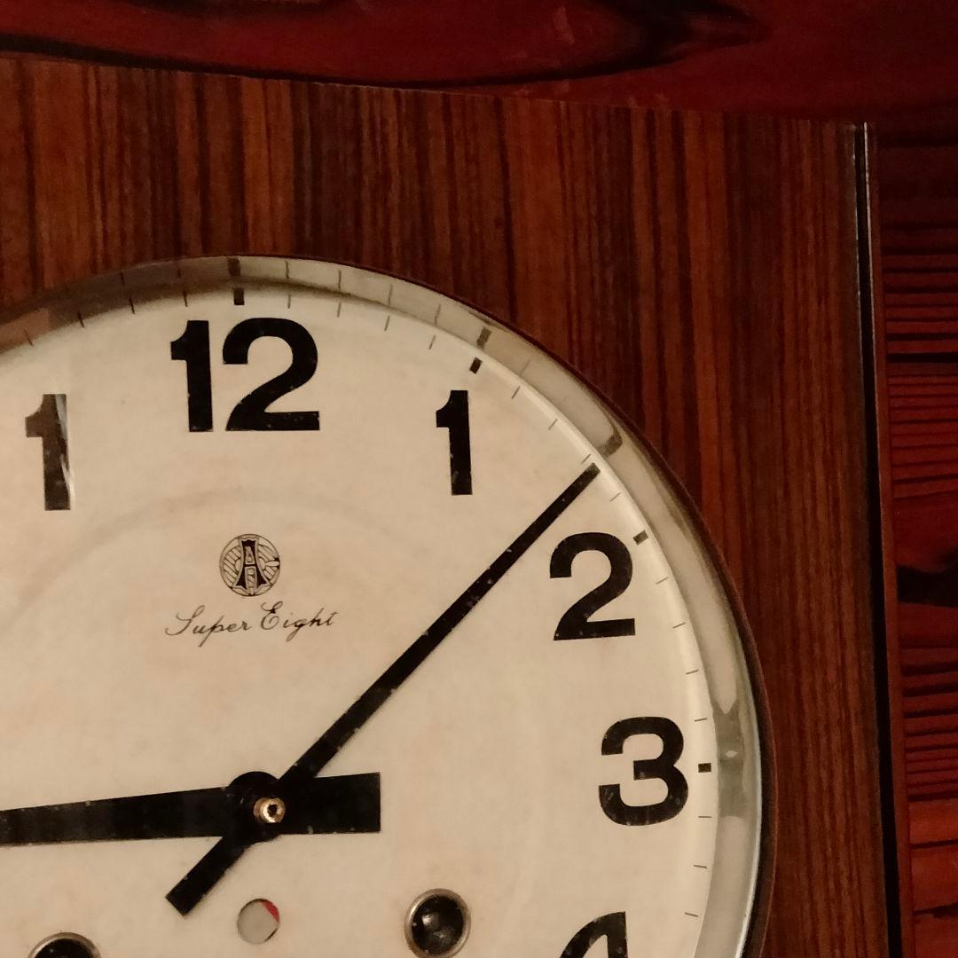 【新品】愛知時計 ボンボン時計 アンティーク 掛け時計 振り子時計 昭和レトロ