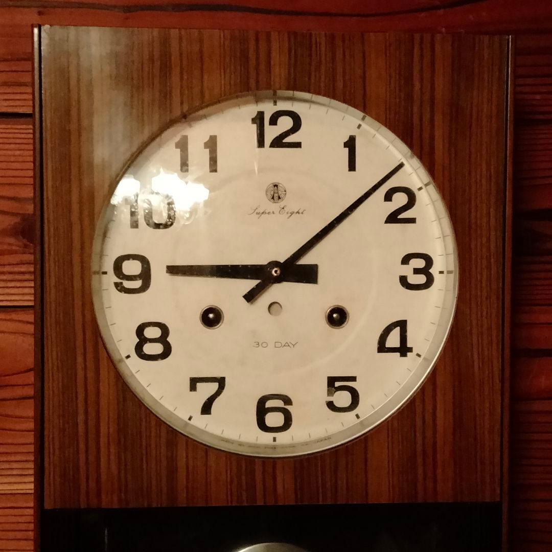 【新品】愛知時計 ボンボン時計 アンティーク 掛け時計 振り子時計 昭和レトロ