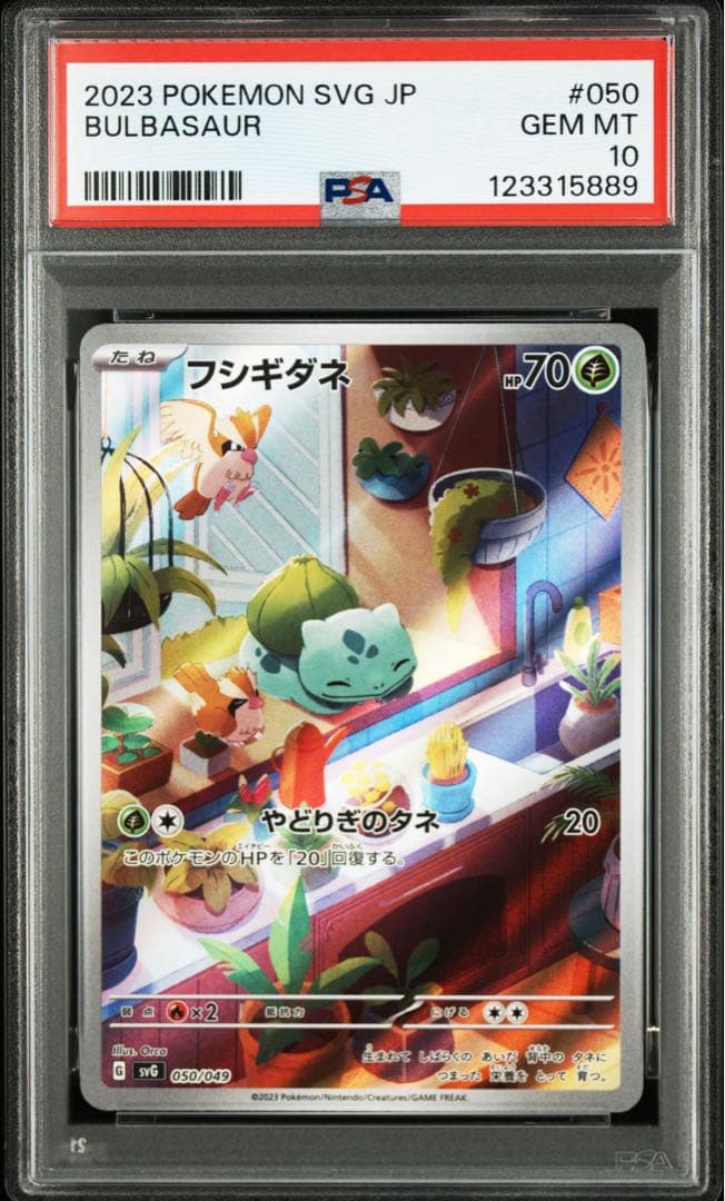 【3連番】PSA10 フシギダネ ヒトカゲ ゼニガメ AR 御三家 3枚セット