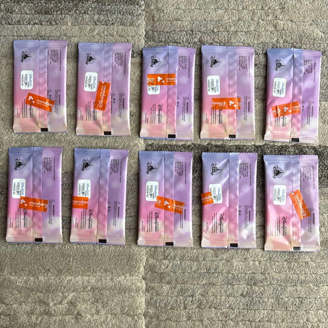 【未開封】　香港ディズニー　20周年　コレクタブルカード　10パックセット