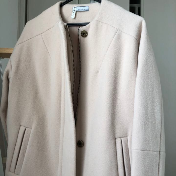 ロンハーマンノーカラーコートウールコート