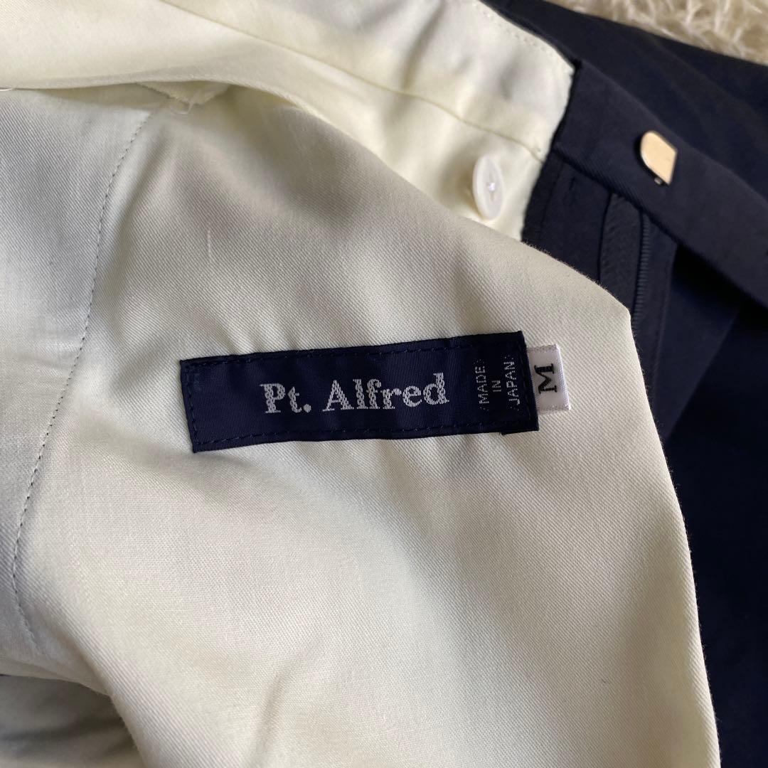 2点おまとめ Pt.Alfred コットン チノ ノータック スラックス M