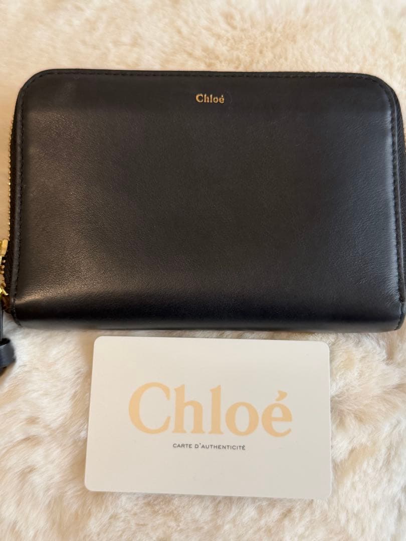 【稀少デザイン】 Chloe ★ラウンドファスナー　ウォレット