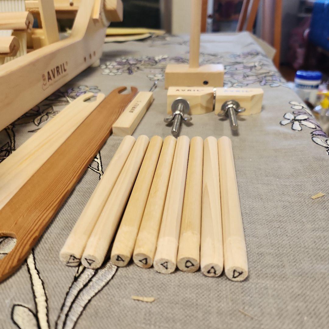 黒猫のキキ　機織り機　AVRIL 手織り機Loom30 へドル４種