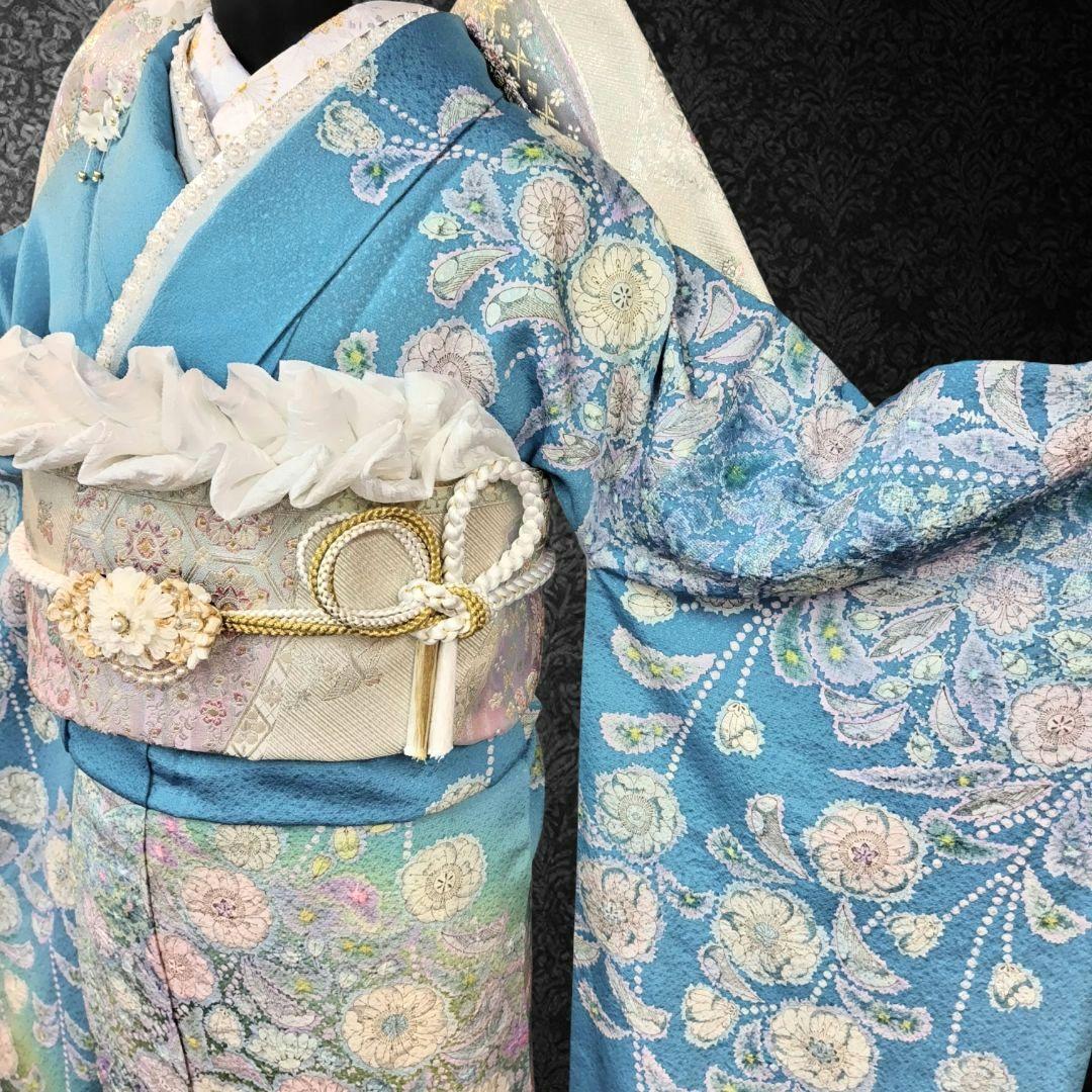 振袖フルセット・成人式・手絞り・京都きもの友禅・本絞り・豪華刺繍