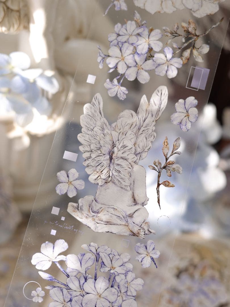 ⭐️SALE⭐️小白家文创《蓝雪花》海外マスキングテープ　マステ 【1482】