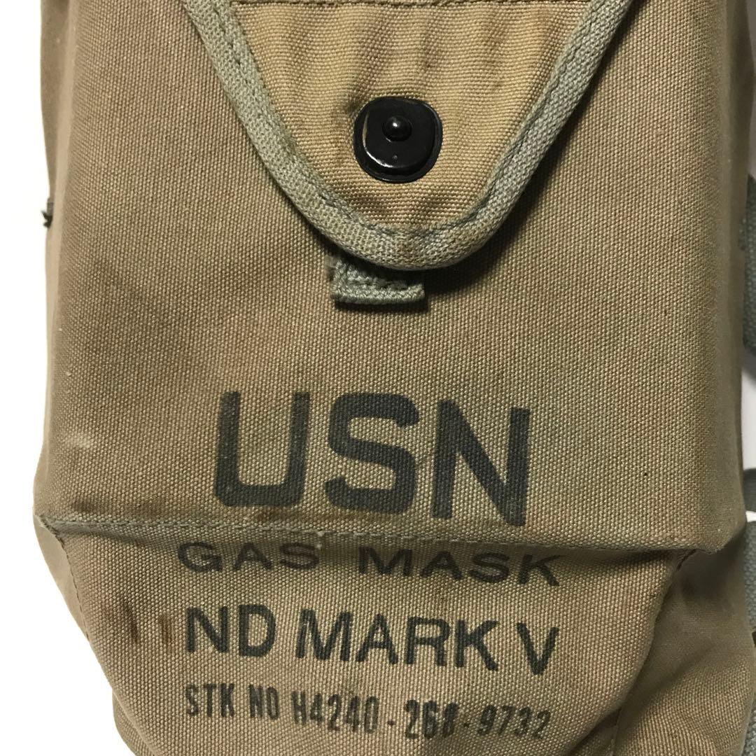 米軍 USNガスマスク&バック&曇り止め用缶計3個セット