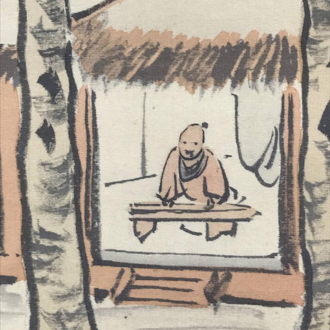 【真作】秦金石/渓山幽居図/山水図/幽居図/掛軸/名家伝来/AC-84