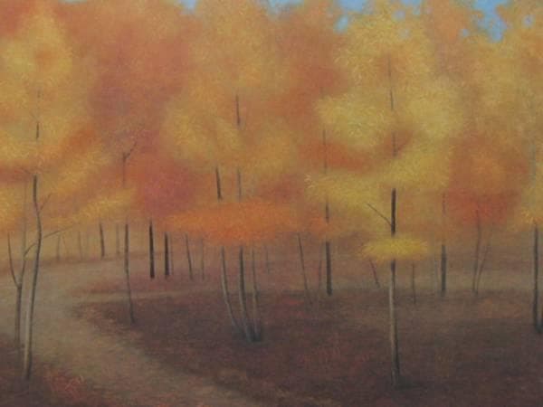 東山　魁夷 、【彩林】、希少画集画、新品高級額・額装付、状態良好