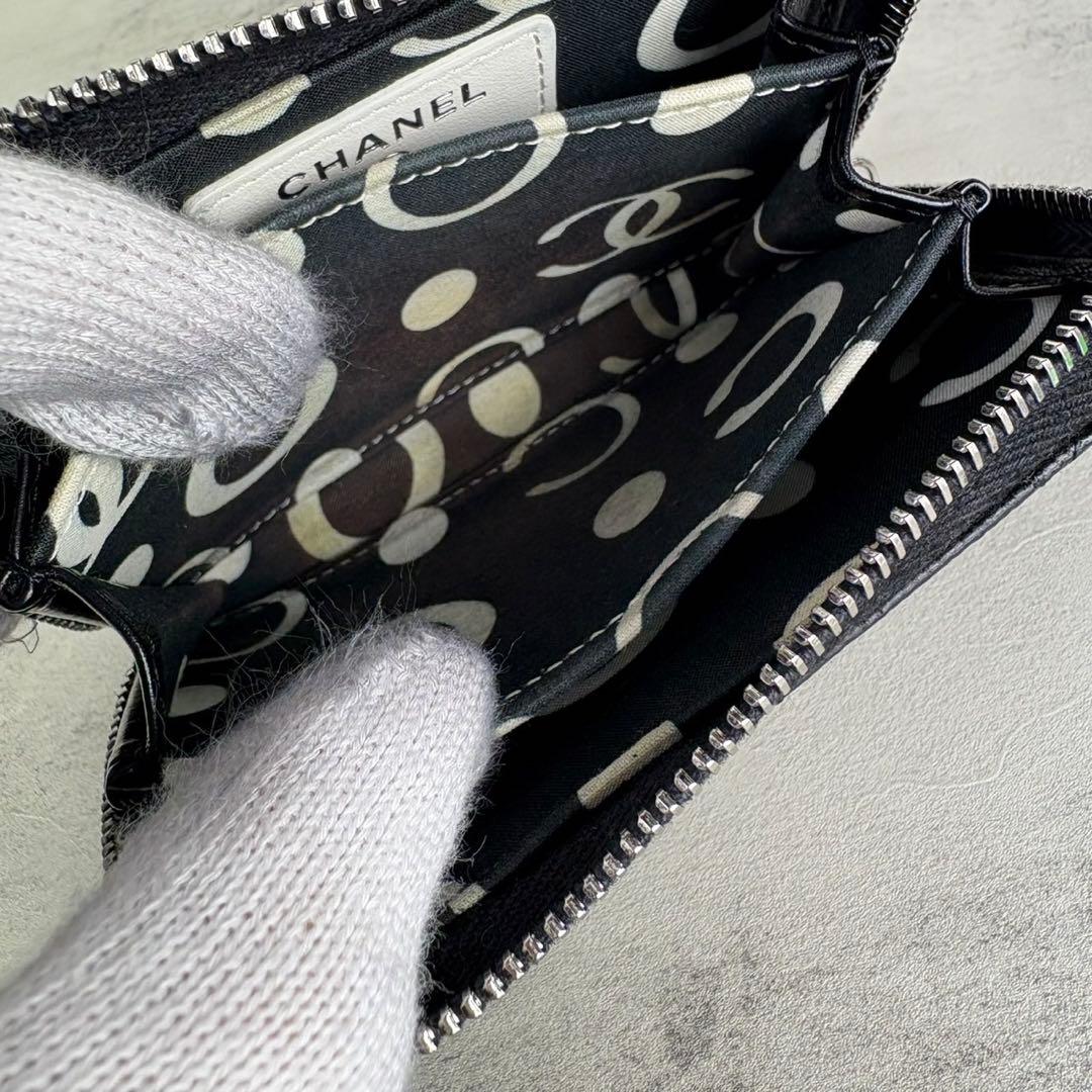 CHANEL マトラッセ　キャビアスキン　ケース　カードケース