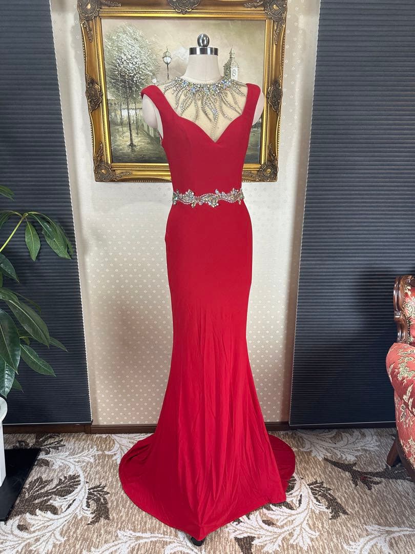 ストレッチタイトロングドレス演奏会ステージ誕生二次会パティーキャバ