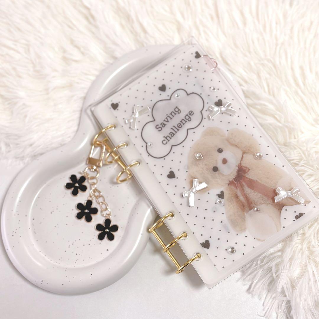 韓国♡アクリルバインダー♡いちご♡A6貯金SAVING 韓国♡アクリル