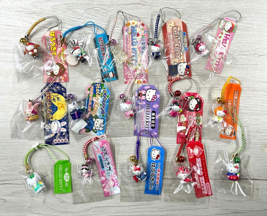 ハローキティー　ご当地ストラップ　レア　根付け　まとめ売り