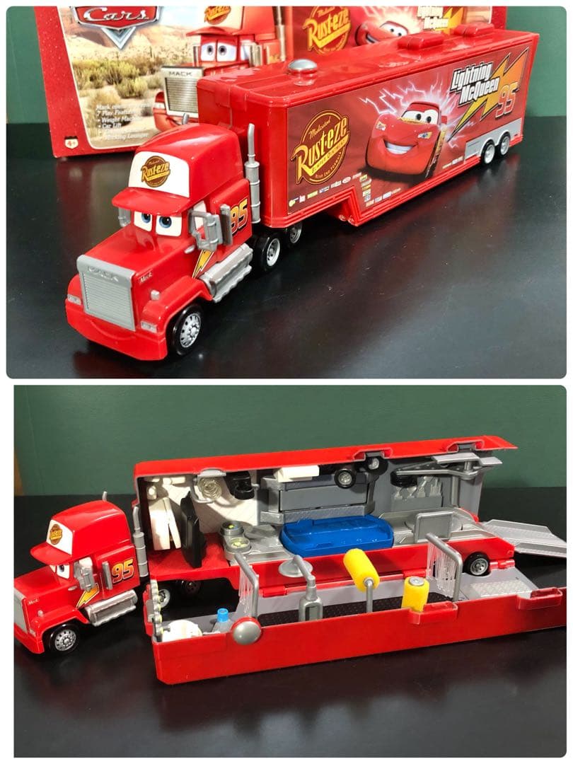 ★絶版！￼カーズ￼ V8カフェ&マック￼トレーラー& ミニカー17台￼セット￼