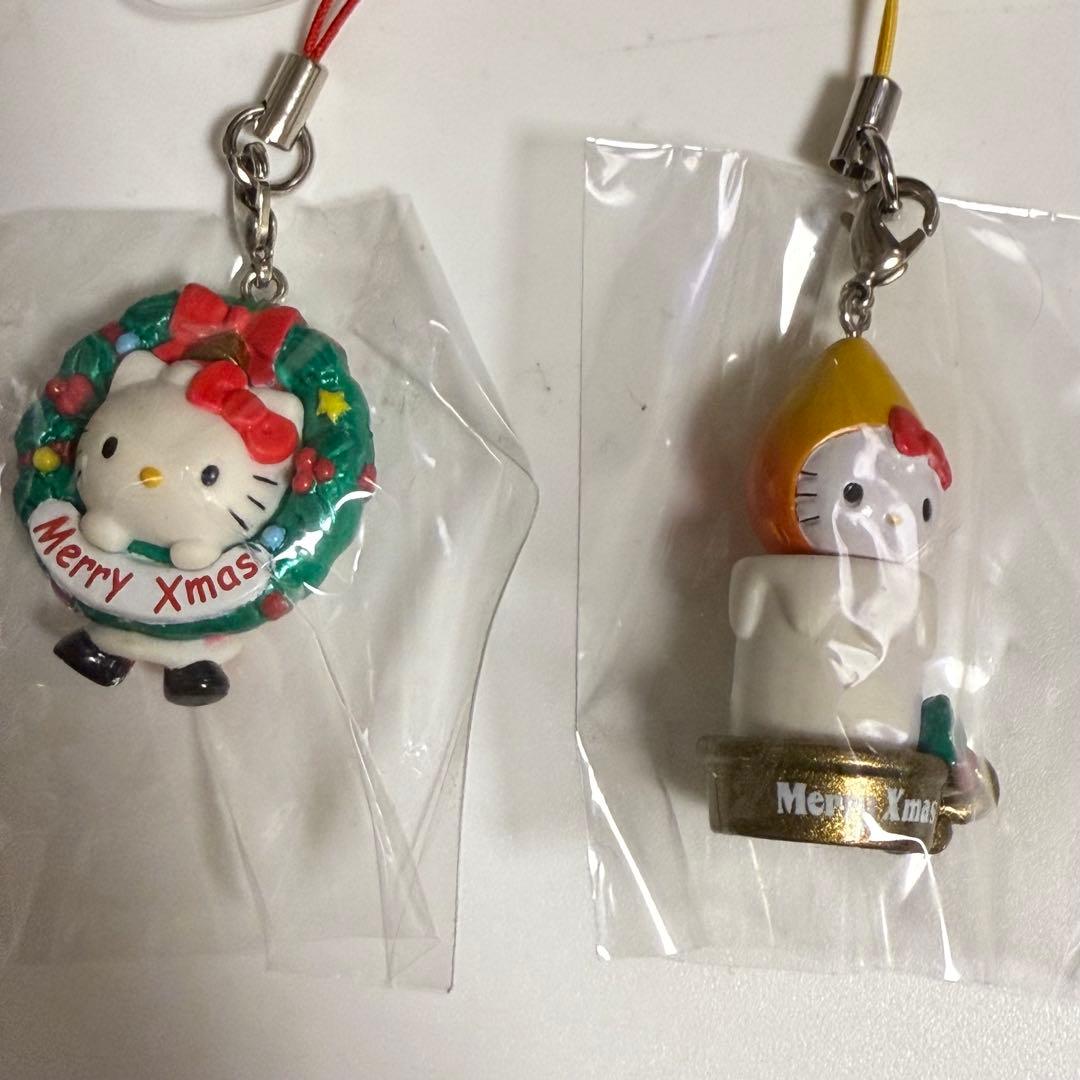 レア　ハローキティ　コンビニ限定　クリスマスストラップ　根付け