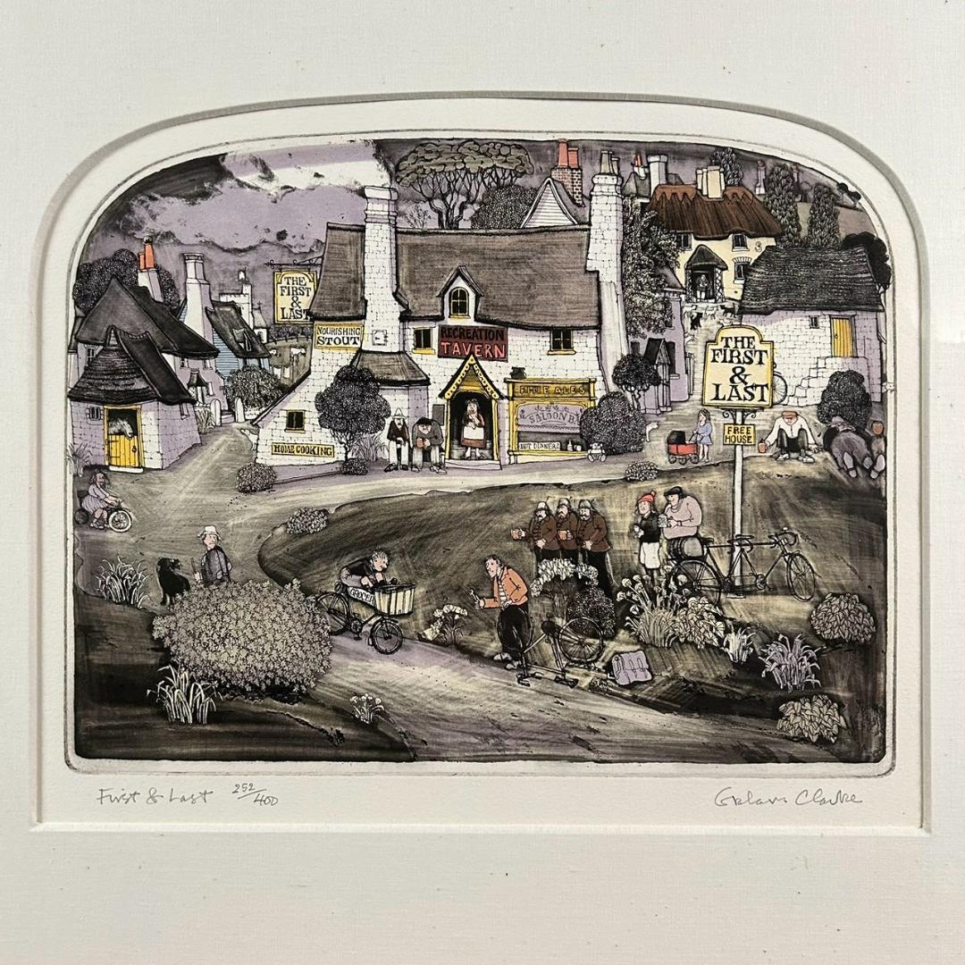 【最終値下げ】グラハム・クラーク「First & Last」銅版画 直筆サイン入
