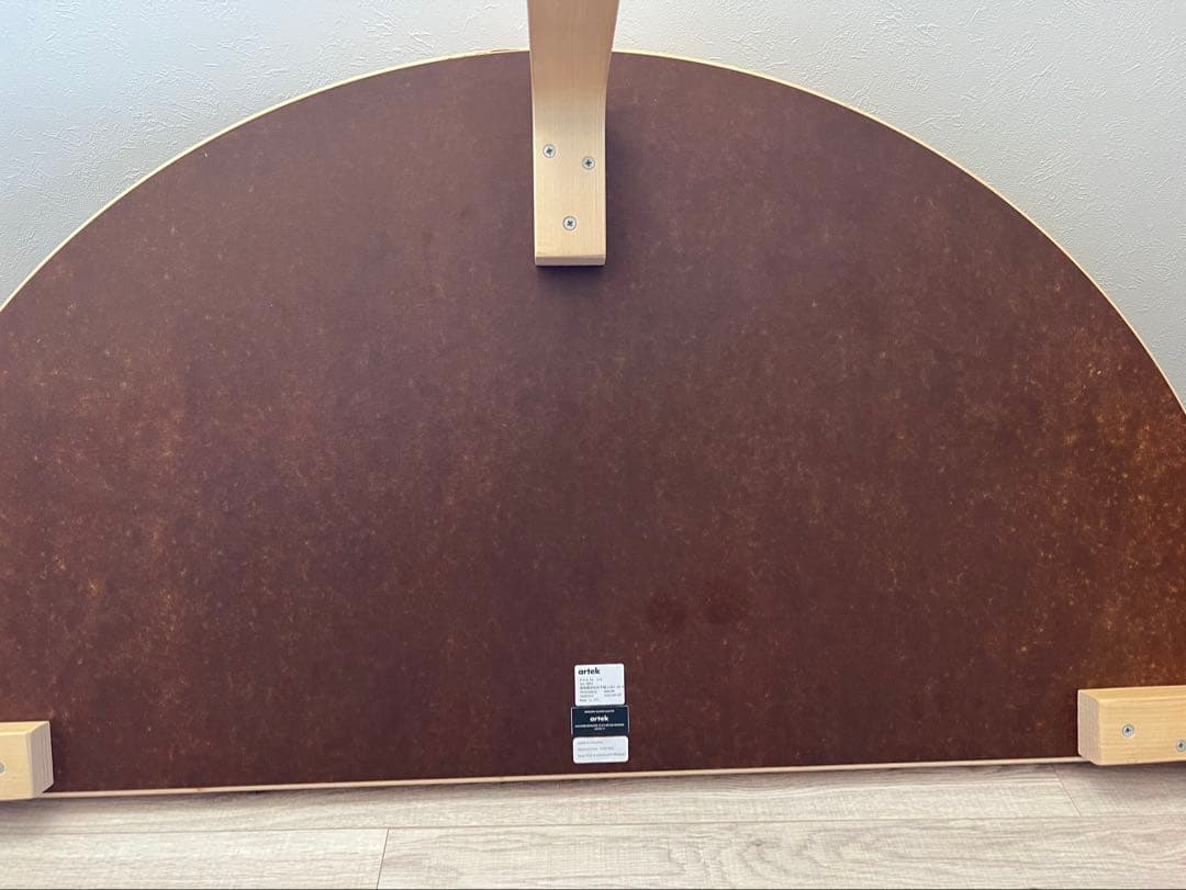 アルテック 95 テーブル 半円形 120cm ホワイトラミネート