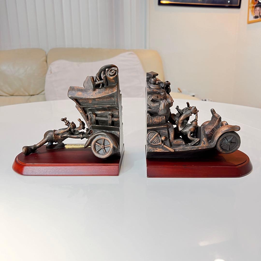 ディズニー ブロンズ風 ブックスタンドMoving Day 1936 限定品